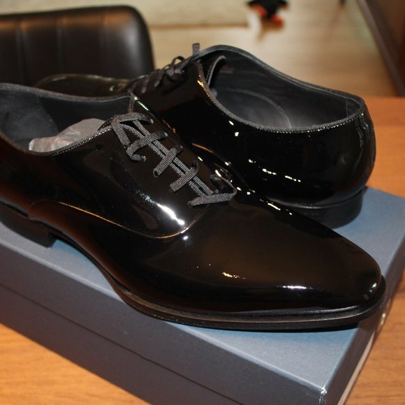 Suitsupply Black Tuxedo Shoes Size-9 (Brand New) - Picture 3 of 5